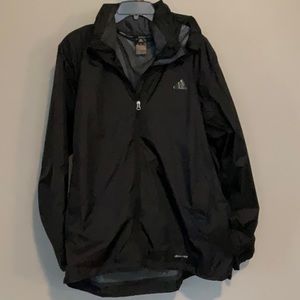 Adidas outdoor black zip up Climaproof, mens 3XL